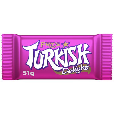 Fry's Turkish Delight Chocolate Bar 51g (48 x 51g)