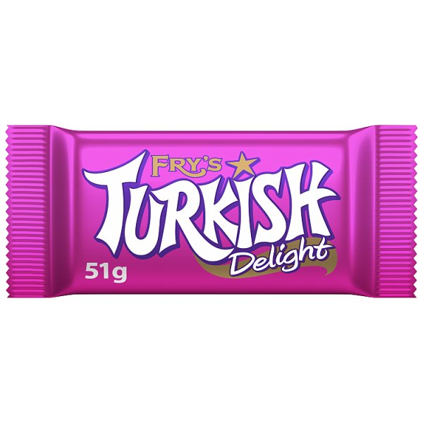 Fry's Turkish Delight Chocolate Bar 51g (48 x 51g)