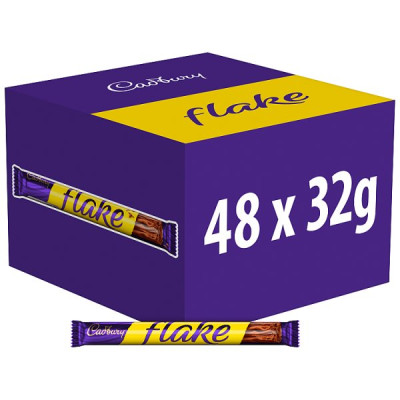 Cadbury Flake Chocolate Bar 32g (48 x 32g)