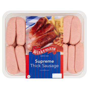 Blakemans Supreme Thick Sausage 2kg (4 x 2kg)
