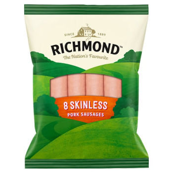 Richmond 8 Skinless Pork Sausages 213g (1 x 213g)