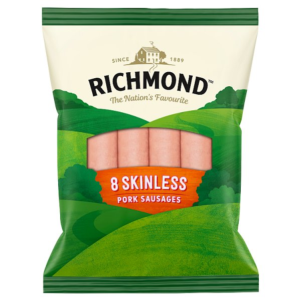 Richmond 8 Skinless Pork Sausages 213g (1 x 213g)