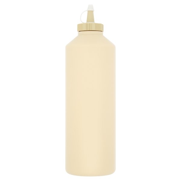 Large Beige Plastic Mustard Dispenser (1 x Lge)