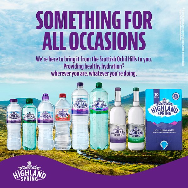 Highland Spring Sparkling Spring Water 500ml (24 x 500ml)