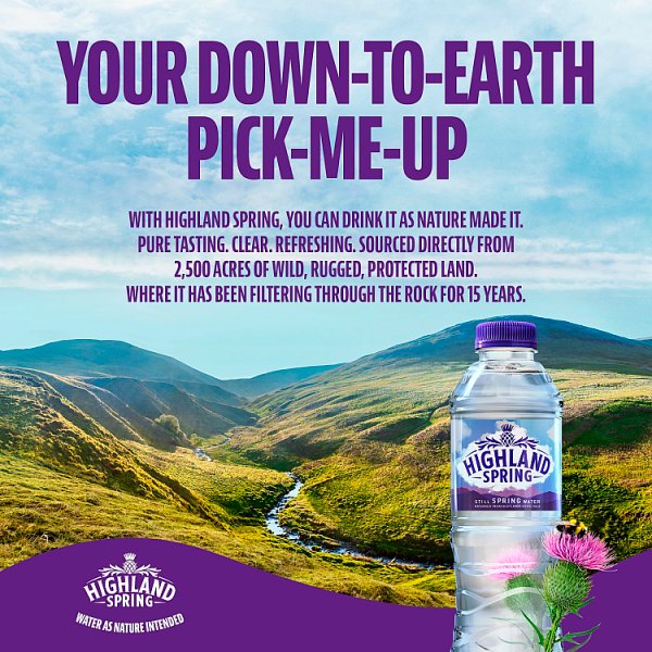 Highland Spring Sparkling Spring Water 500ml (24 x 500ml)