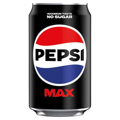 Pepsi Max No Sugar Cola Can 330ml (24 x 330ml)