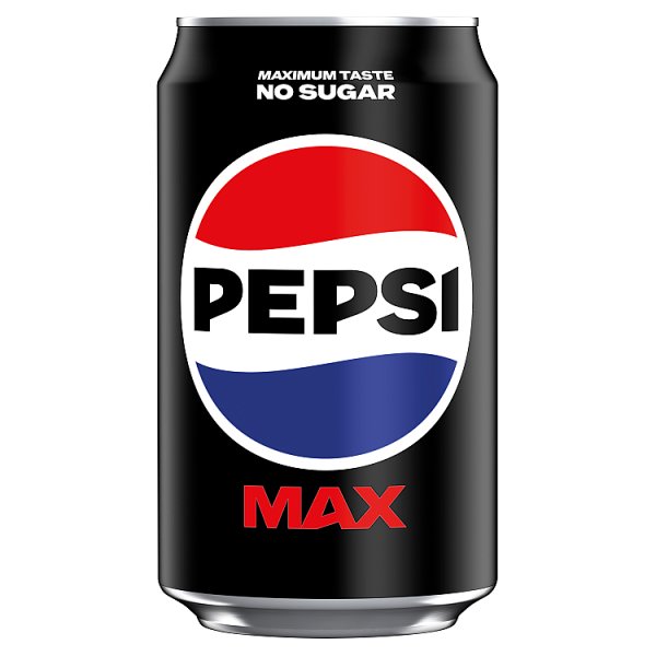 Pepsi Max No Sugar Cola Can 330ml (24 x 330ml)