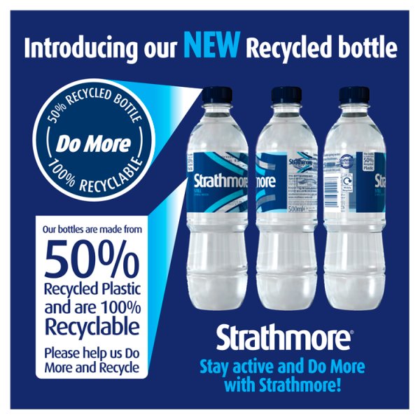 Strathmore Still Spring Water 500ml Bottle (24 x 500ml)