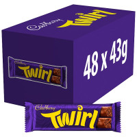 Cadbury Twirl Milk Chocolate Bar 43 g (48 x 43g)