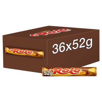 Rolo Milk Chocolate & Toffee Tube 52g (36 x 52g)