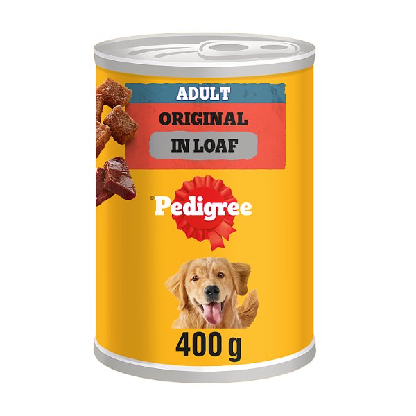 PEDIGREE® Adult Wet Dog Food Original in Loaf 400g Can (12 x 400g)