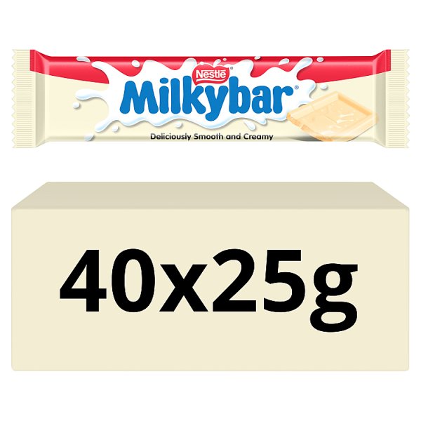 Milkybar White Chocolate Bar 25g (40 x 25g)