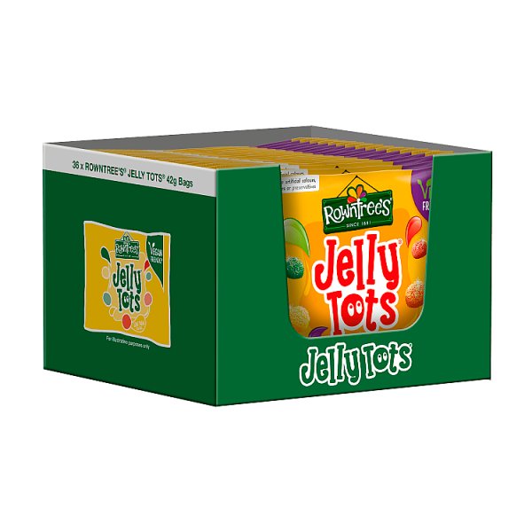 Rowntree's Jelly Tots Sweets Bag 42g (36 x 42g)