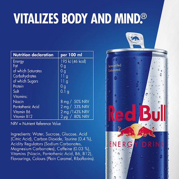 Red Bull Energy Drink 250ml 24 Pack (24 x 250ml)