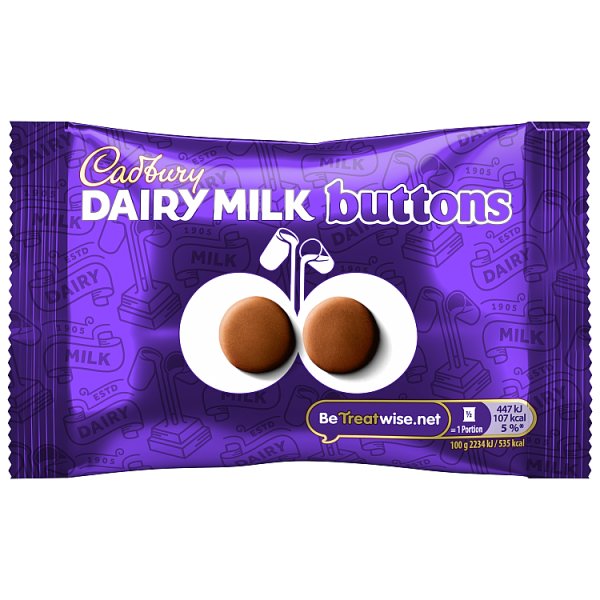 Cadbury Dairy Milk Chocolate Buttons Bag 40g (36 x 40g)