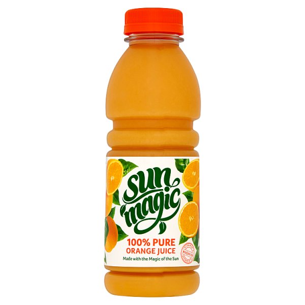 Sunmagic 100% Pure Orange Juice 500ml (6 x 500ml)