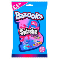 Bazooka Splashz Berry Blast Chewy Candy with Gel 120g (12 x 120g)