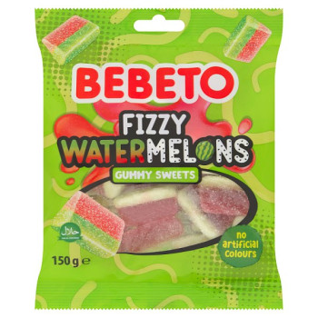 Bebeto Fizzy Watermelons 150g (40 x 150g)
