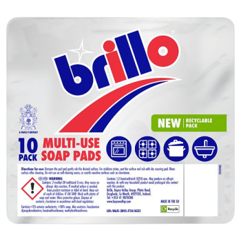 Brillo 10 Multi-Use Soap Pads (1 x 10pk)