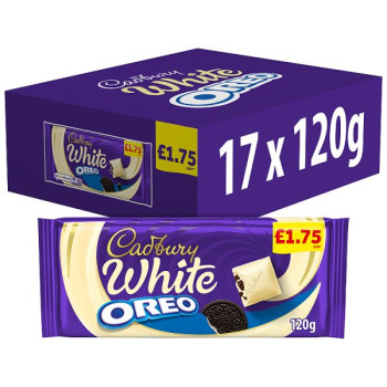 Cadbury Oreo White Chocolate 120g (17 x 120g)