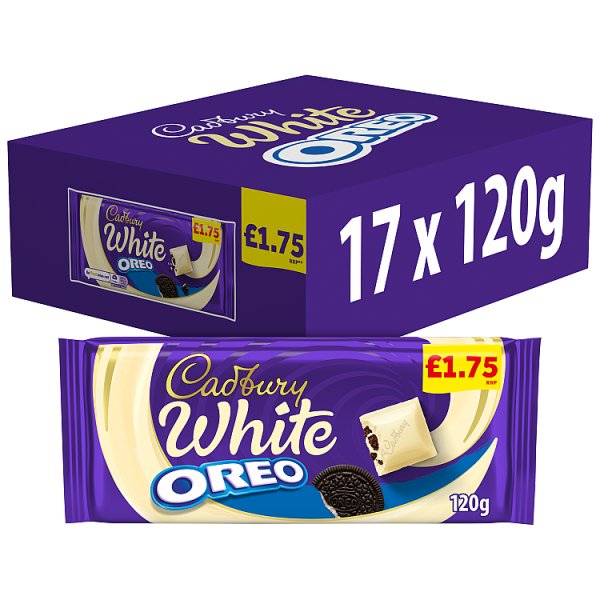 Cadbury Oreo White Chocolate 120g (17 x 120g)