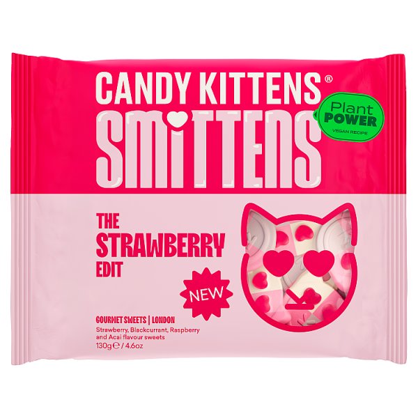Candy Kittens Smittens Strawberry Edit Gourmet Sweets 130g (20 x 130g)