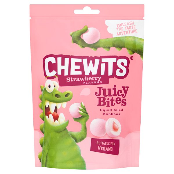 Chewits Strawberry Flavour Juicy Bites 115g (10 x 115g)