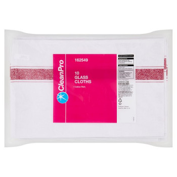 CleanPro 10 Glass Cloths (1 x 10pk)