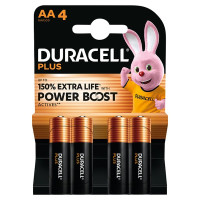 DURACELL Plus AA Batteries (4 Pack) – Power Boost Alkaline Batteries 1.5V (20 x 4pk)