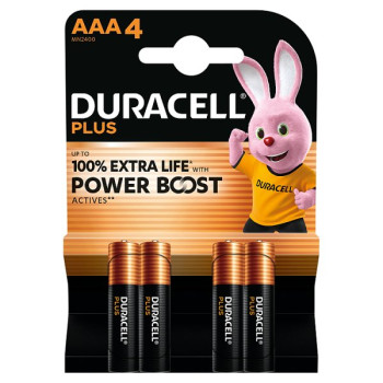 DURACELL Plus AAA Batteries (4 Pack) – Power Boost Alkaline Batteries 1.5V (10 x 4pk)