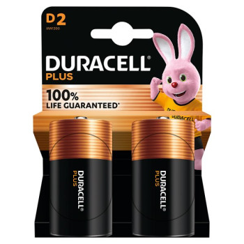 Duracell Plus D 2 Pack (10 x 2pk)