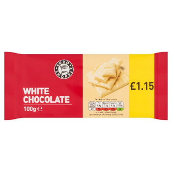 Euro Shopper White Chocolate 100g (28 x 100g)