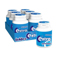 Extra Chewing Gum Bottle Sugar Free Peppermint x46 Pieces (6 x 46pk)