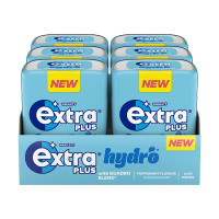 Extra Plus Hydro Sugarfree Chewing Gum Bottle 30 Pieces (6 x 30pc)