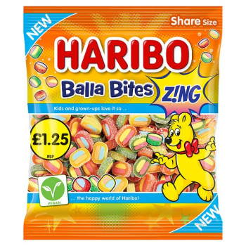 HARIBO Balla Bites Zing 140g (12 x 140g)