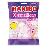 HARIBO Chamallows Marshmallows Pink & White Sharing Bag 140g (12 x 140g)