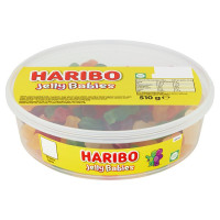 HARIBO Jelly Babies Sweets Tub 510g (8 x 100pc)
