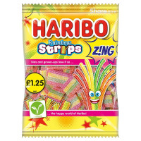 HARIBO Rainbow Strips Zing 130g (12 x 130g)