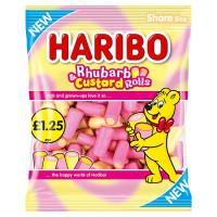 HARIBO Rhubarb & Custard Rolls 140g (12 x 140g)