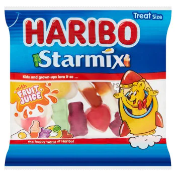 HARIBO Starmix Fruit & Cola Flavour Jelly & Foam Sweets Fun Size Bag 16g (100 x 16g) HARIBO Starmix Fruit & Cola Flavour Jelly & Foam Sweets Fun Size Bag 16g (100 x 16g)
