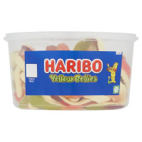 HARIBO Yellow Bellies Fruit Flavour & Foam Gums Sweets Tub 768g (4 x 24pc)