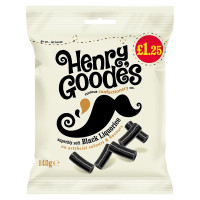 Henry Goode's Superbly Soft Black Liquorice 140g (12 x 140g)