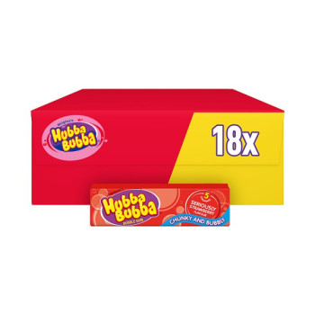 Hubba Bubba Chewing Gum Strawberry x5 Pieces (20 x 5pk)