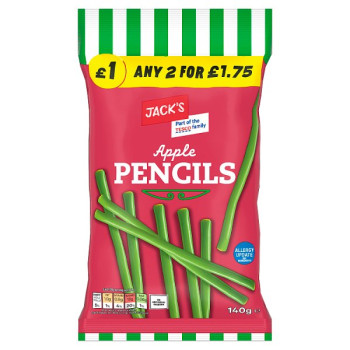 Jack's Apple Pencils 140g (10 x 140g)