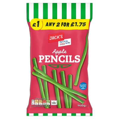 Jack's Apple Pencils 140g (10 x 140g)