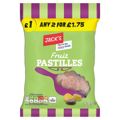 Jack's Fruit Pastilles 140g (10 x 140g) Jack's Fruit Pastilles 140g (10 x 140g)