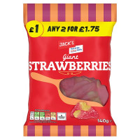 Jack's Giant Strawberries 140g (10 x 140g)