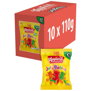 Maynards Bassetts Jelly Babies Candy 110g (10 x 110g)