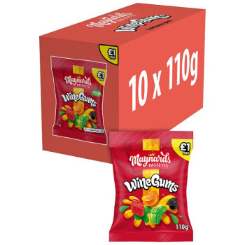 Maynards Bassetts Wine Gums Candy 110g (10 x 110g)
