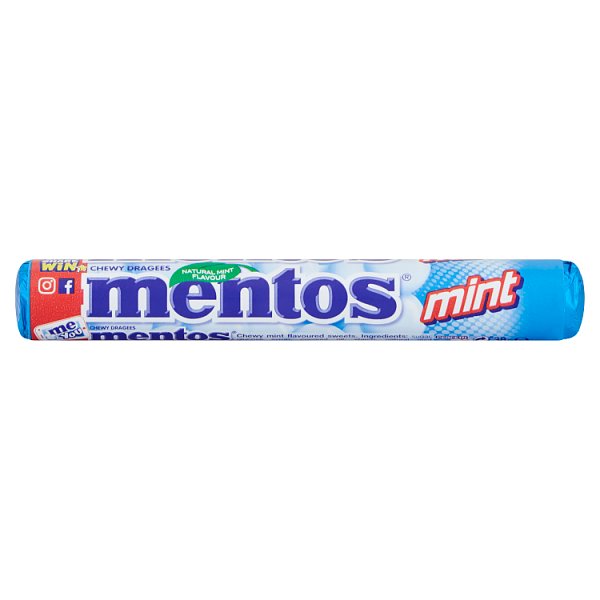 Mentos Mint Chewy Dragees 38g (40 x 38g)